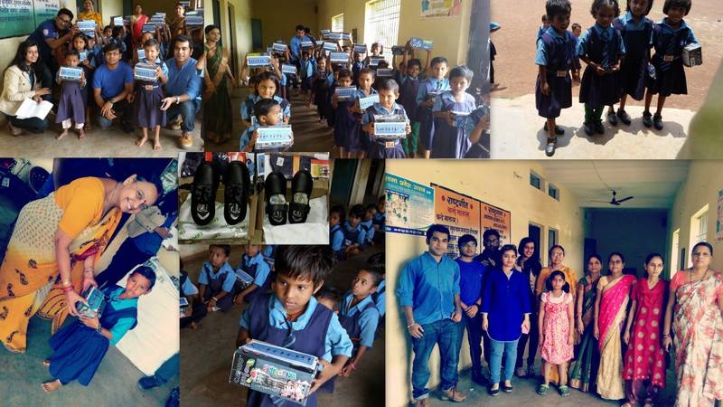 Shoes Distribution at kutela bhata school.-min
